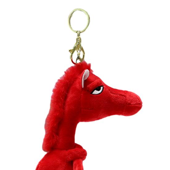 2026 Year of The Horse Plush Keychain Lucky Mascot Toy Pendant for Bag Car Backpack Cute Pony Doll Ornament