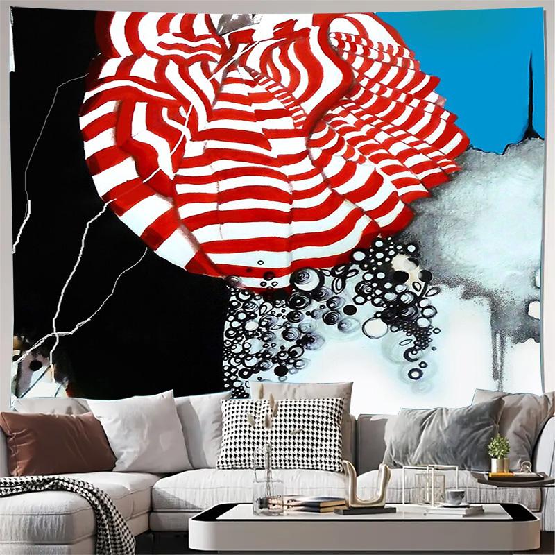 

unframed Bohemian Wall Tapestry Aesthetic Room Decor Hippie Wall Hanging Psychedelic Art Trippy Tapestry Bedroom Decor Home Deco 74x94cm(29x37in)