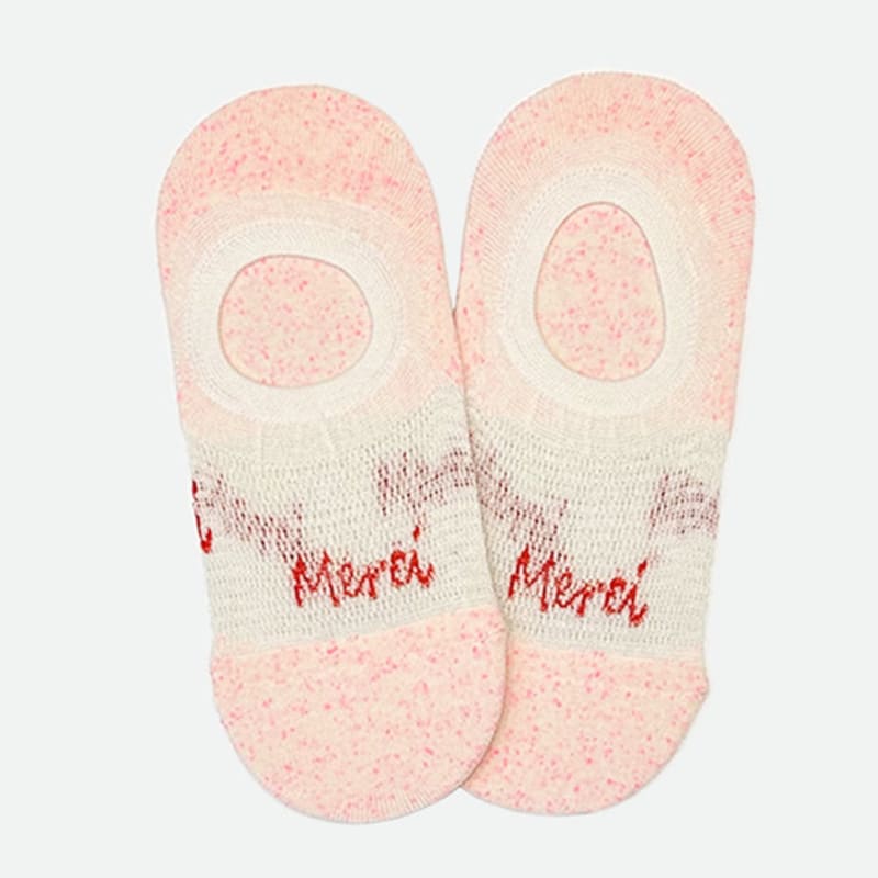 YELLOWSOCKS FAKE SOCKS MERCI MONO PINK M