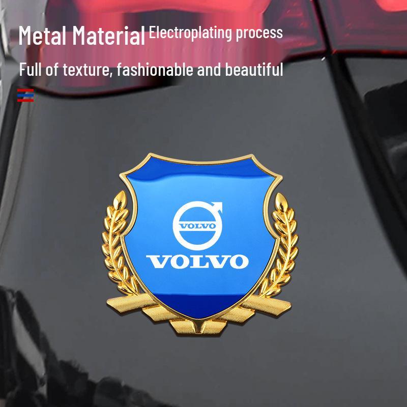 Emblemat boczny Volvo serii XC Kłos Metalowy Dekor Nadwozia