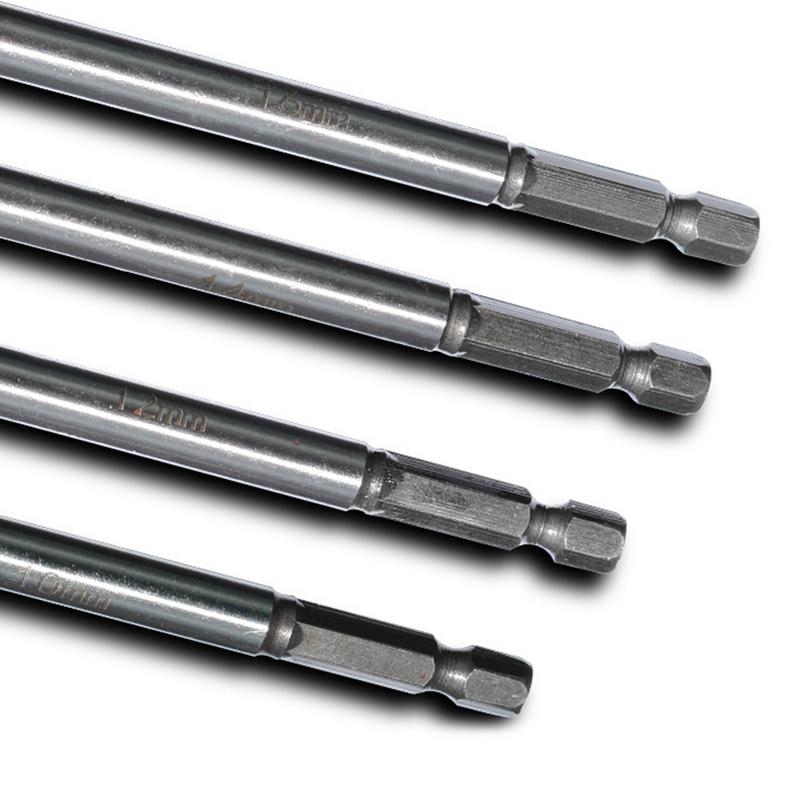 Wood Drill Bit Set 8 Pieces Woodworking Drill Bits Wood Auger Bits Carbon Steel Locating Drill Bit Long Drill Bits For Hardwoods