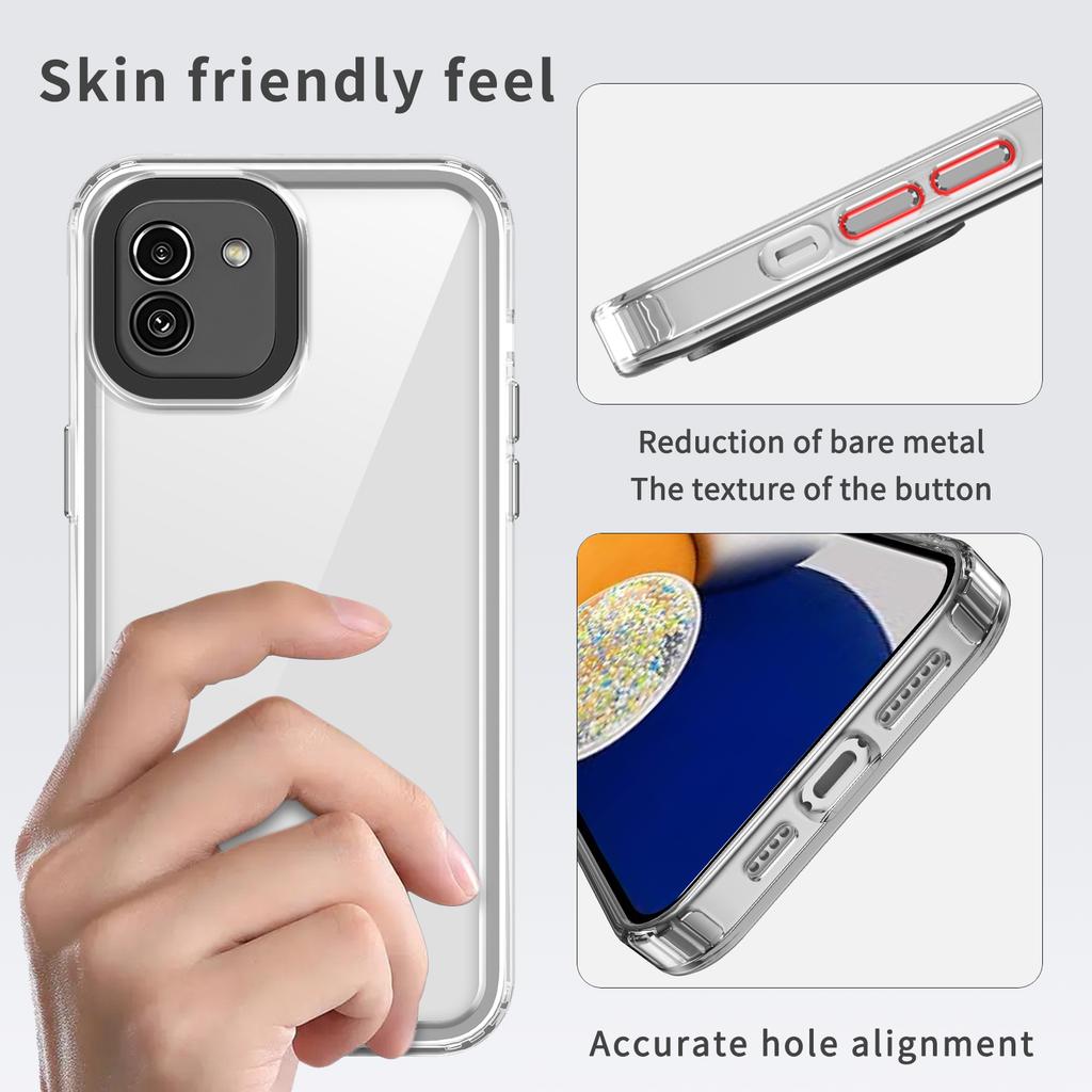 For Samsung Galaxy A05 4G Case PC+TPU Anti-scratch Ultra Clear Phone Cover