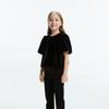 Little MO&Co. Girls' Velvet Knit Bubble Sleeve Top
