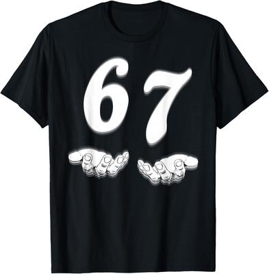 חולצת טי מצחיקה שש שבע 6 7 מם סלנג דור אלפא יוניסקס