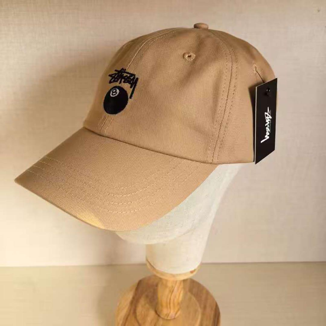 

[USED] STUSSY Khaki Embroidered Baseball Cap