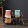 Business Gifts Ceramic With Lid And Filter Office Tea Cup With Hand Gift Tea Separation Gift Box