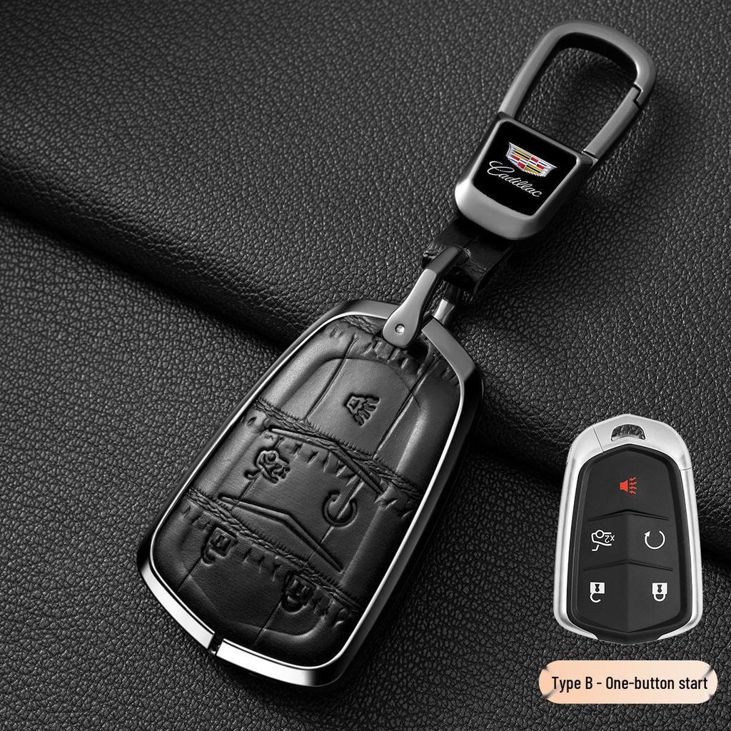 Cadillac XT5/CT6/XT4/XTS Leather Key Cover for Men and Women