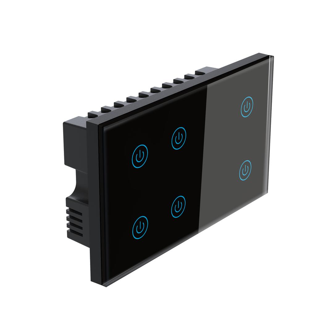 Intelligenter WiFi UK Schalter Tuya Zigbee Smart Home 6-fach Wandlichtschalter Zur Verwendung mit Alexa Google Assistant