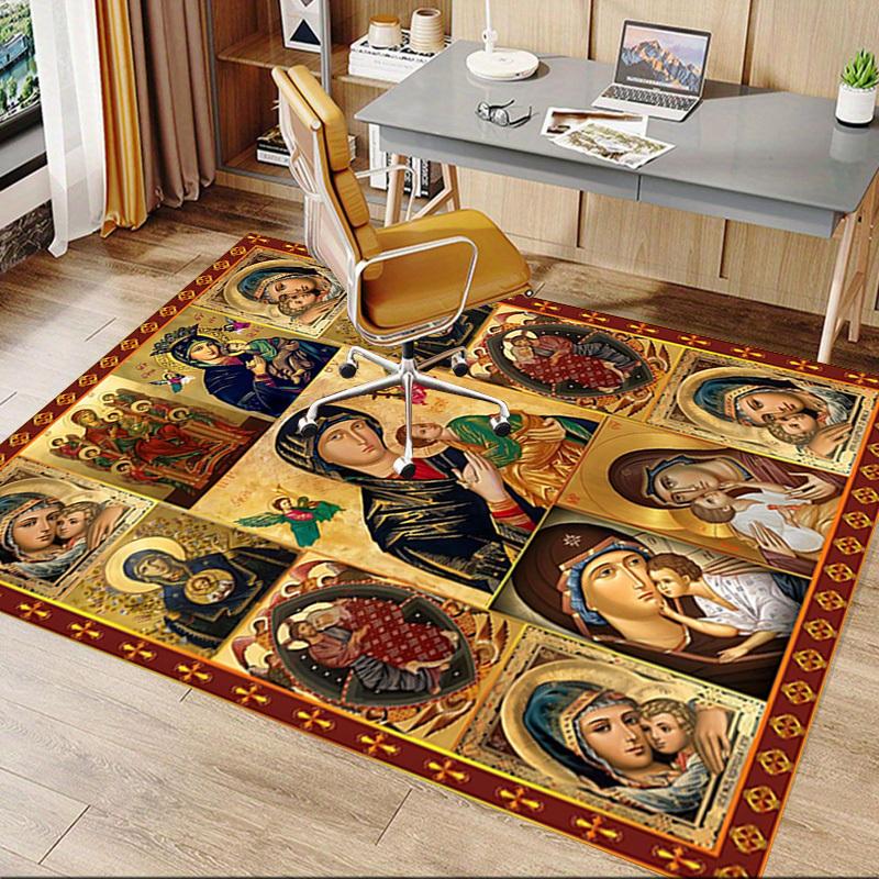 1PC Orthodox icons Extra Large Non-Slip Floor carpet, Office, family, bedroom, Studio - Large Area RugJ0400