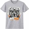 Biker Bear T Shirt Motorcycle Helmet Ride Wild Gift Dad Vintage Graphic Tee