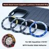 42*33.6MM Watch Bezel Insert Sapphire Luminous Graduated Ring For IWC Aquatimer 376701 Series WITH Double Sided Adhesive