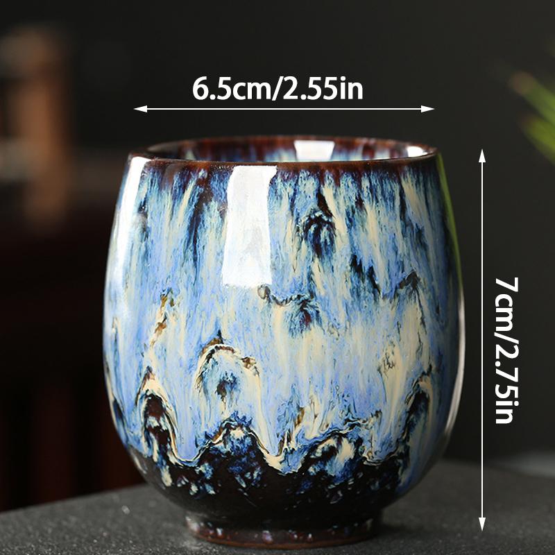 1PC Pottery Drinkware Coffee Cups Chinese Porcelain Kung Fu Tea Cup Ceramic Tea Cups