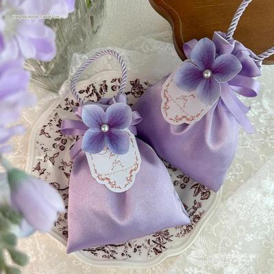Wedding Cotton Candy Gift Pouches: Small Tote Bags for Candy and Gifts