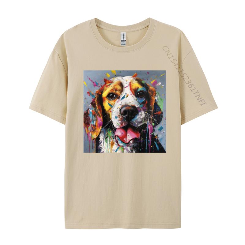 Beagle Curves TShirt Funny Beagle Dog Tshirts Custom Tops T Shirt 2024 Newest Black Clothing Shirt Unisex