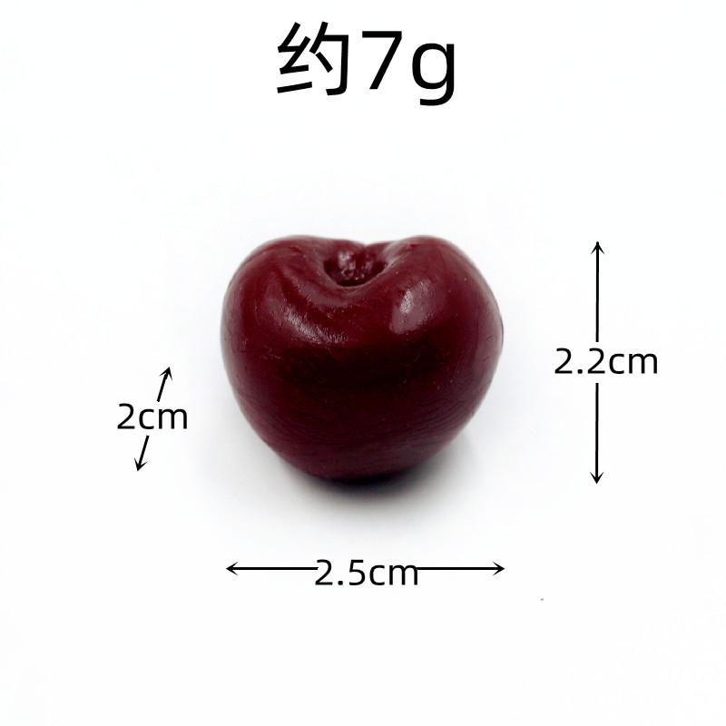 10Pc Simulation Fruit Block PVC Fake Strawberry Hami Melon Granules Artificial Food Model Crafts Photo Props DIY Cake Decoration