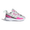 Adidas Originals Flex Collection Abrasion Resistant Breathable Low top Toddler Shoes White Gray Pink Infant And Toddler FX5329