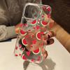 Sweet Heart Watermelon Aesthetic Phone Case For iPhone 16 15 14 13 12 11 Pro Max XR X XS 7 8 16 Plus SE2 Shockproof Clear Cover