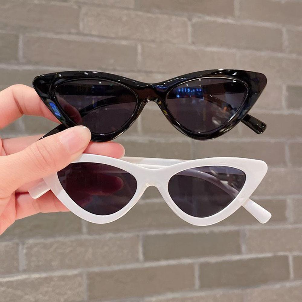 Trendy Cat Eye Triangle Sunglasses for Kids Children Fashionable Eyewear
