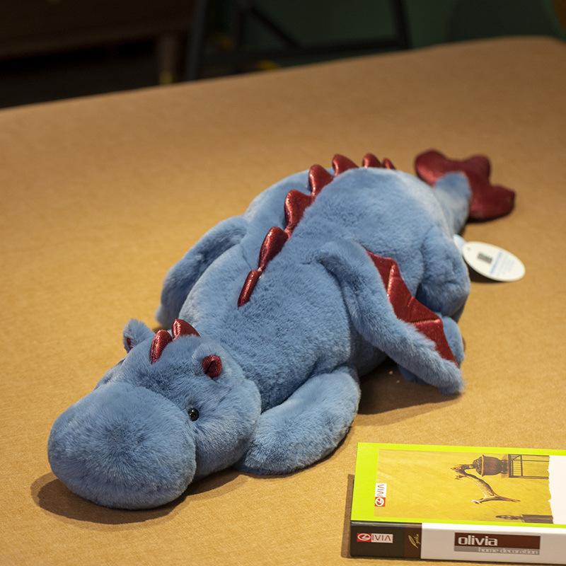 Lying Down Little Flying Dragon Plush Toy Large Cute Dinosaur Doll Sleeping Pillow Cloth Doll Doll Gift