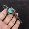 Amazonite Pendant Copper Wire Wrapped Gemstone Pendant Real Amazonite Jewelry Ethnic Style Pendant Handmade Copper Jewelry Anniversary Gift