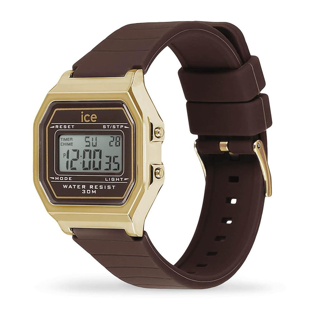 Authorized Distributor Ice Watch Digital Ladies 022065 ICE Digit Brown Cappuccino Small [Ice Watch]