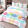 Care Bears 3Pcs Bedding Set Duvet Cover With Two Pillowcases For Bedroom Home Decoration
