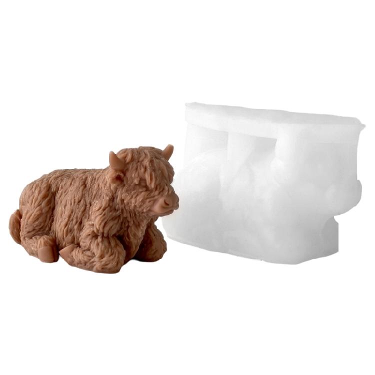 

Yak Shape Silicone Molds for Handmade Candle Soap Easy Demolding Multipurpose Animal Silicone Mould for Resin Casting