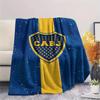 1Pc Boca Juniors Print Flannel Blanket High Quality Warm Comfortable Cover for All Seasons Perfect for Gifts Home Decor