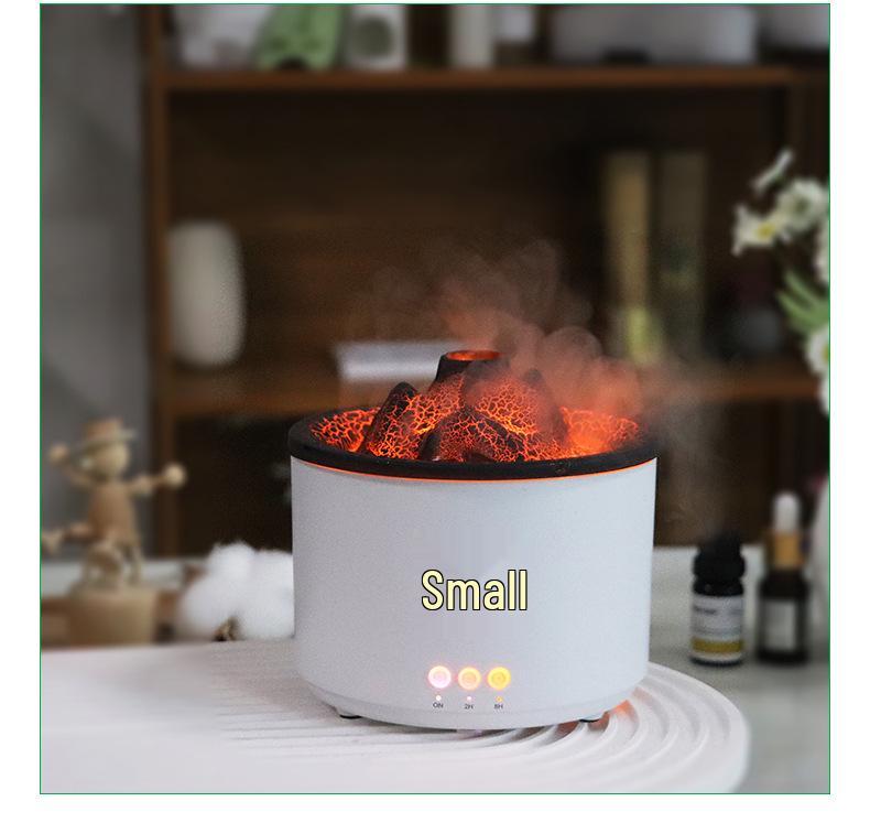 Flame Design Essential Oil Diffuser: Silent Air Freshener, Mood Lamp, and Desktop Humidifier for Home Bedroom