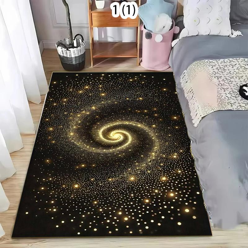 Soft and Comfortable Modern Milky Way Pattern Carpet Anti Slip Carpets in Gaming Rooms Bedrooms Living Roomsand Entrances