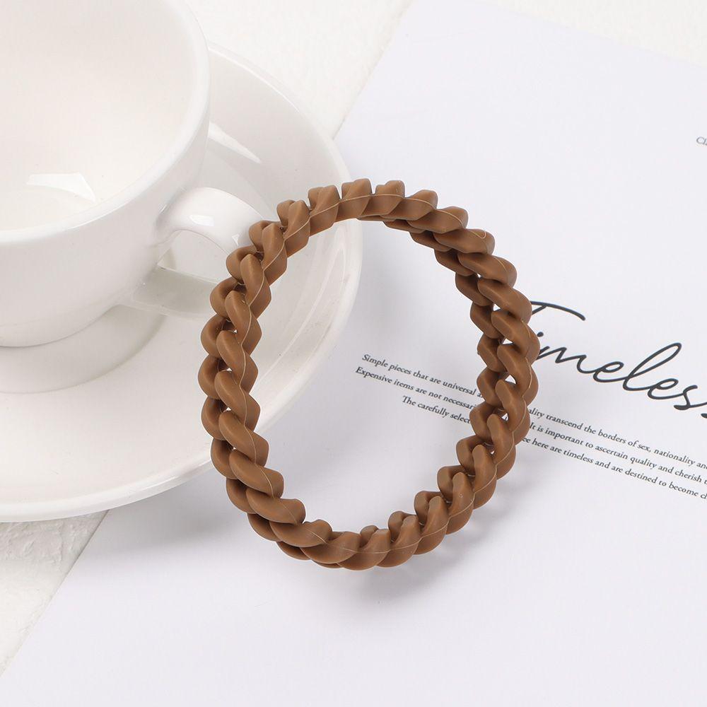 Cuff Fashion Jewelry Accessories Rubber Bangles Colorful Silicone Bracelets Charm Band