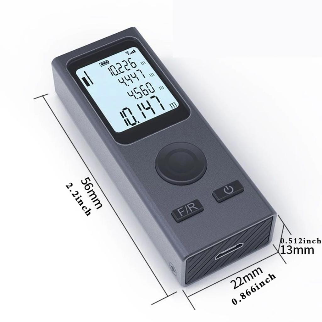 Laser Distance Meter 30M 50M Digital Tape Rangefinder Measuring Tape For Mini USB Charging