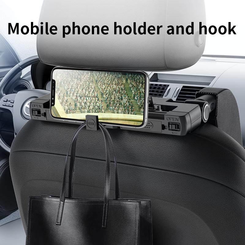 Multifunctional Car Travel Side Pillow With Built-in Invisible Storage Hook And Aromatherapy Box