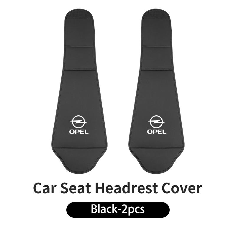 Car Seat Headrest Cover Leather Neck Pillow Protector Accessories For Opel Corsa Astra Insignia Vectra Zafira Meriva Mokka Gran
