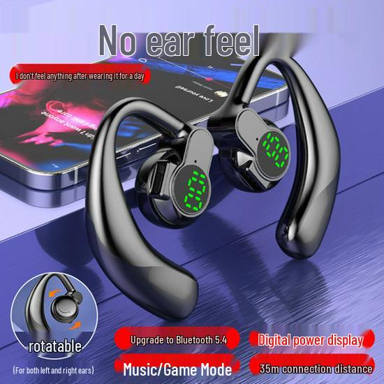 High-Quality Bluetooth Sports Earphone: Open Design, Single-Ear, Long Standby, Wearable on Both Ears