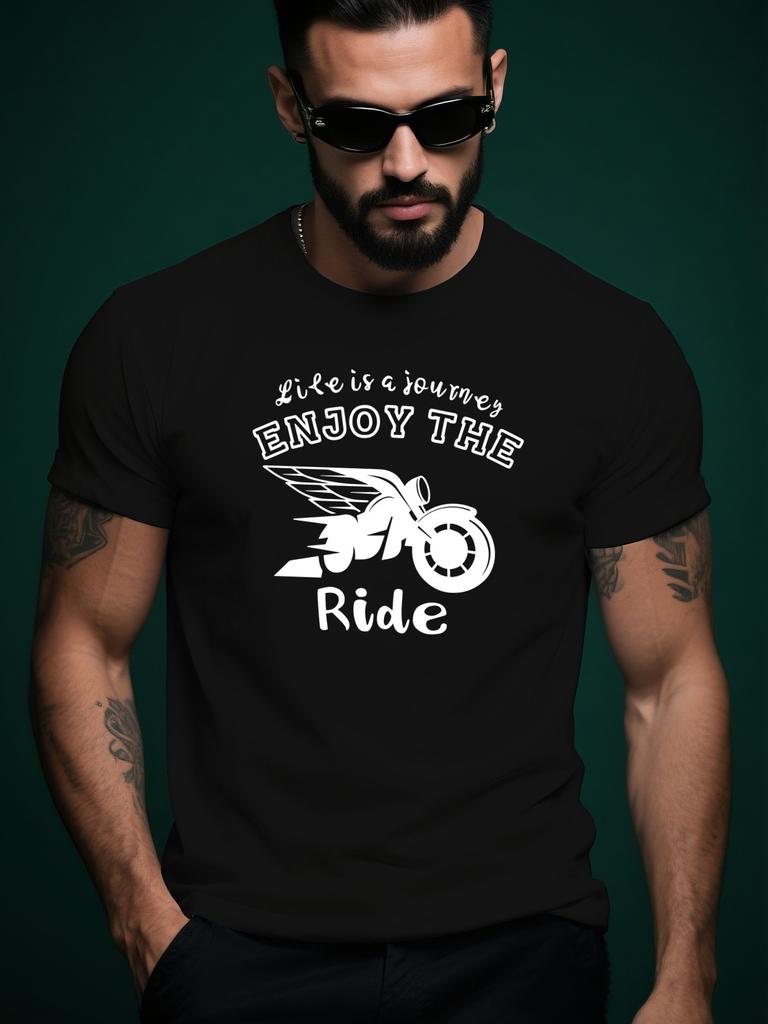 Motorcycle Tshirt Motorcycle Graphic Tshirt - Enjoy the R...