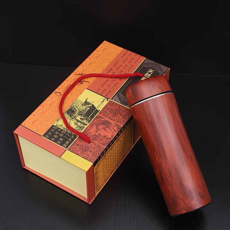 ZISIZ Деревянная текстура Цзыша с нержавеющей сталью, кружка для деловых поездок