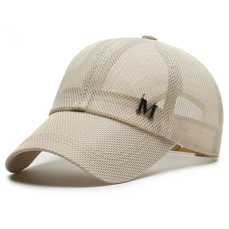 Letter Mesh M Baseball Cap Sun Protection Sunhat Breathable Hat Outdoor Gift