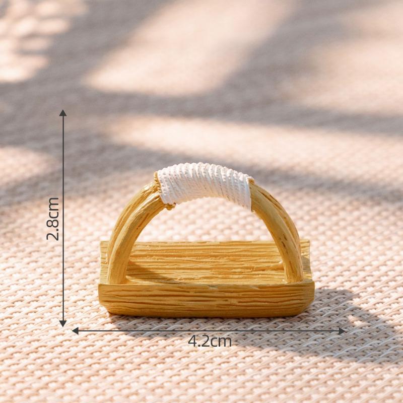 Micro-landscape Creative Ancient-style Food Box Basket Model Dollhouse Decoration Accessories Miniature Mini Ornaments