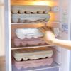 12Grid Egg Storage Box Plastic Egg Container Snap Type Shockproof Eggs Tray Holder for Refrigerator Camping Picnic Hiking Travel