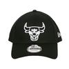 New Era 9FORTY Basketball Cap NBA Logo Brand Golf Unisex Baseball Cap Chicago Bulls Essential Outline Black - - - - - Men's & Women's - - - [Used]