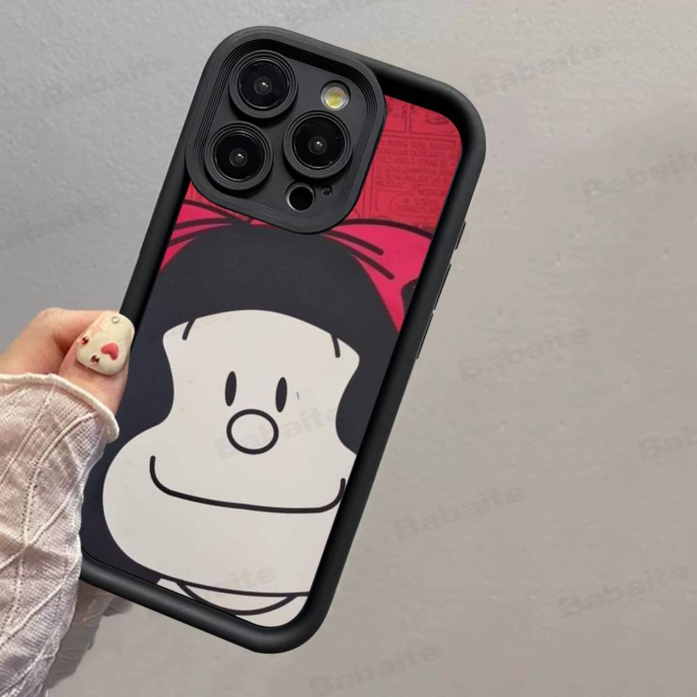 

Popular Cartoon M-Mafalda TPU Phone Cover For Iphone 17 16 15 14 13 12 11 Pro Max Plus Case Cover iPhone 15 plus