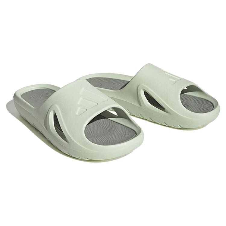 adidas Adicane Logo Unifarbene Gummisohle Badeschuhe Unisex Sandalen Grün IE0159