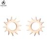 Punk Stainless Steel Lightning Earring for Women Sun Piercing Jewelry Cool Girls Personality Earrings Gifts Accessories