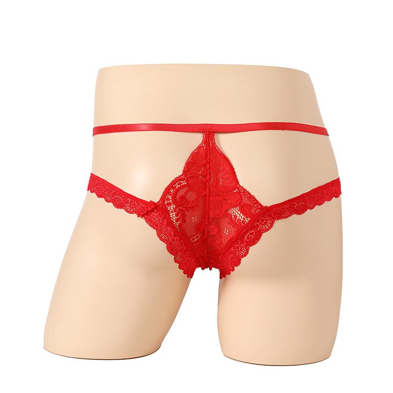 Circle Lace Sexy Underwear Stretch Sexy Men's Couple Panties T-Pants Boxers