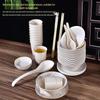 Eco-Friendly Rice Husk Disposable Tableware Set