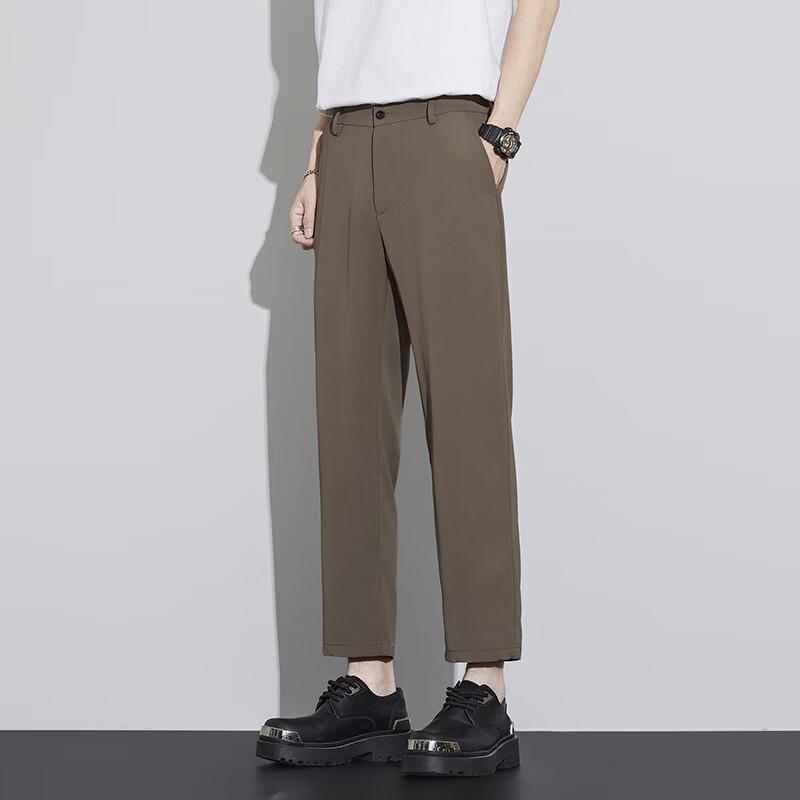 Мужские летние быстросохнущие зауженные повседневные брюки 2XL