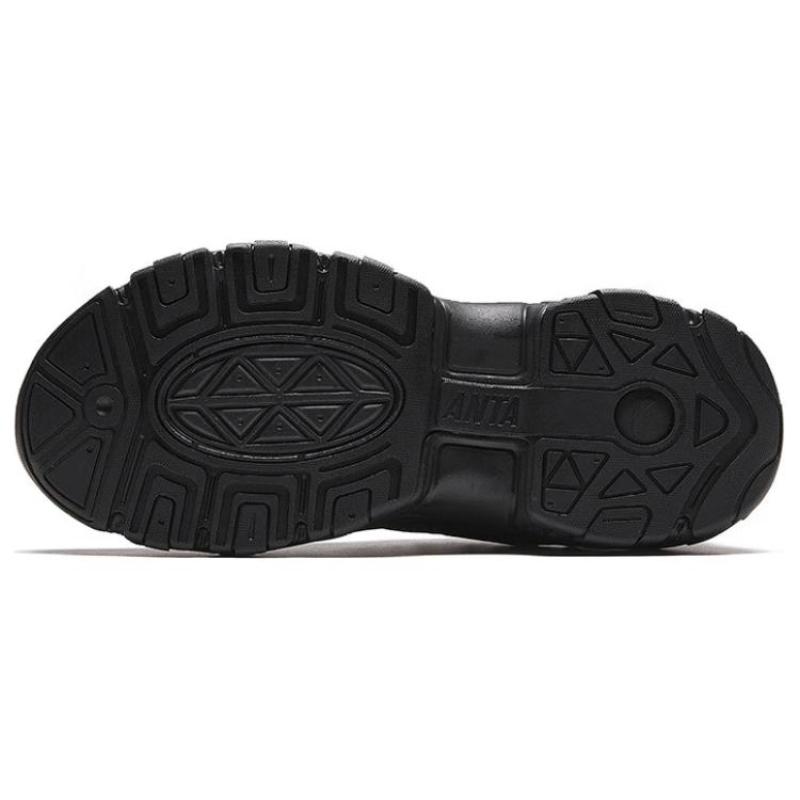 Anta Meteorite Anti-Slip Wear-Resistant Low-Top Chunky Sneakers Women's Black Sneakers 122348851-2