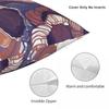 Barnacles Sea Square Pillowcase Polyester Linen Velvet Pattern Zip Decor Throw Pillow Case Home Cushion Case