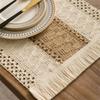 Cotton Linen Table Mat Nordic Placemats Simple   Dinner Banquet